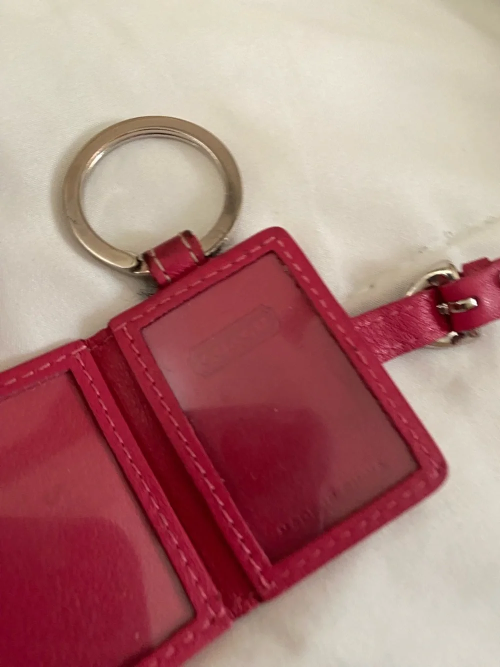 RARE pink leather Coach photo keychain!! - Picture 7 of 10